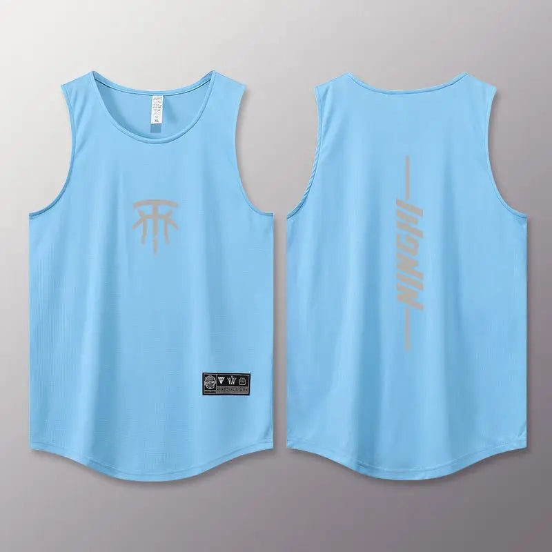 Summer men's vest Quick Drying basketball jersey outdoor sports tank tops man Breathable men's sportswear New Sleeveless T shirt