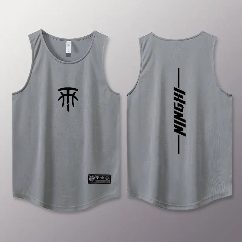 Summer men's vest Quick Drying basketball jersey outdoor sports tank tops man Breathable men's sportswear New Sleeveless T shirt