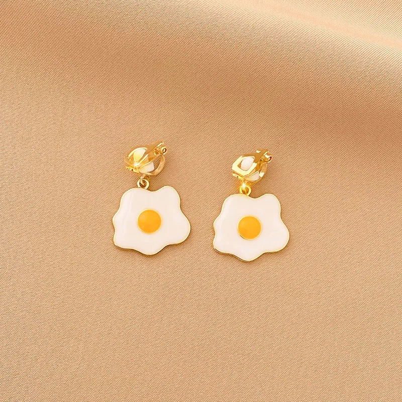 Vintage Personality Ear Clip Without Ear Piercings Advanced Sense Simple Earrings Fashion Temperament Pearl Ear Hanging Girl