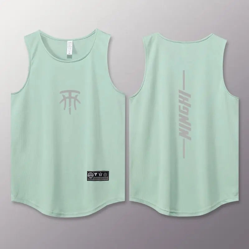 Summer men's vest Quick Drying basketball jersey outdoor sports tank tops man Breathable men's sportswear New Sleeveless T shirt