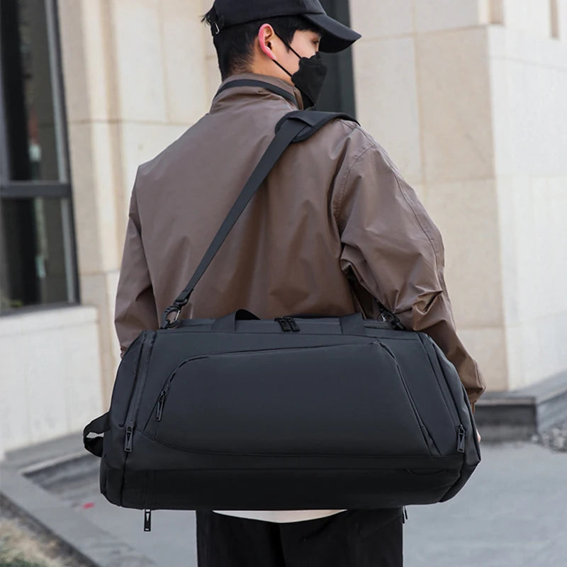 Travel backpack for men duffle bag business travel bag waterproof hand carry multi-functional luggage bag