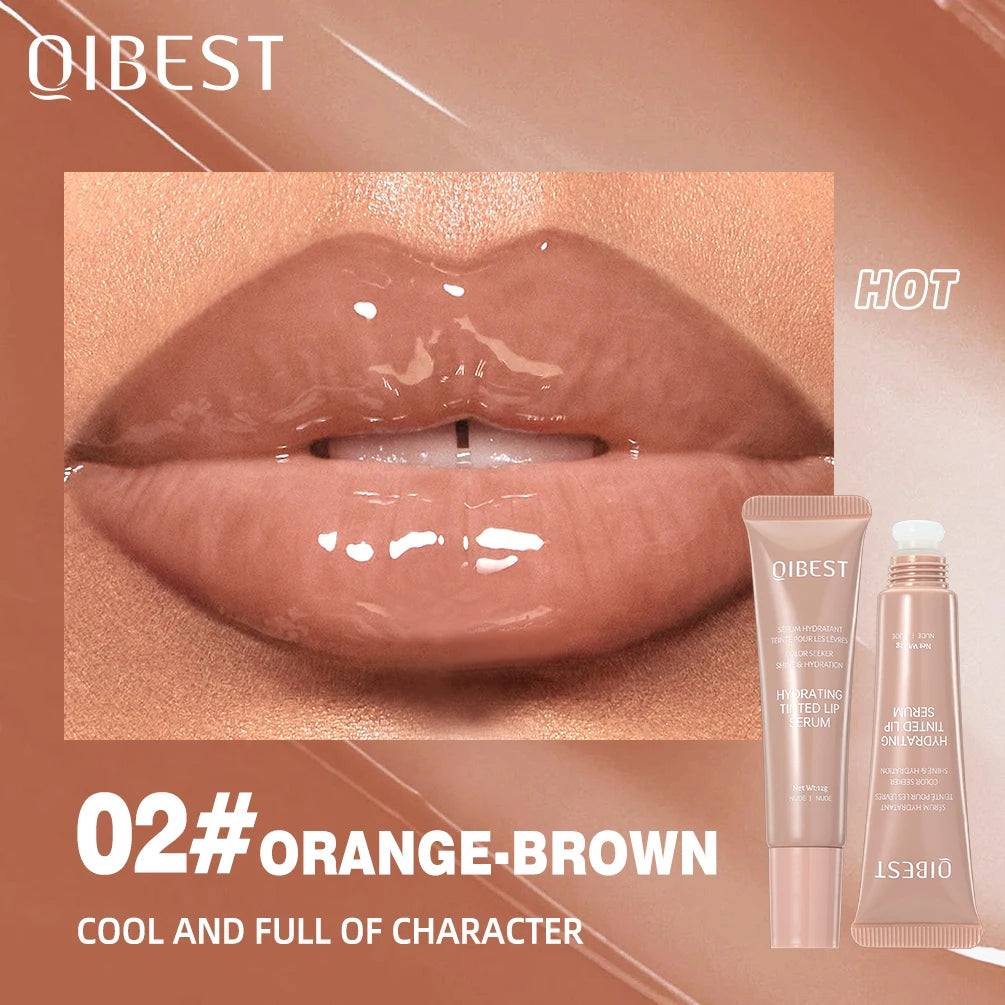 QIBEST Crystal Lip Balm Moisturizing Lip Gloss Oil Jelly Lipgloss Long Lasting Liquid Lipstick Hydrating Tinted Lip Serum Makeup