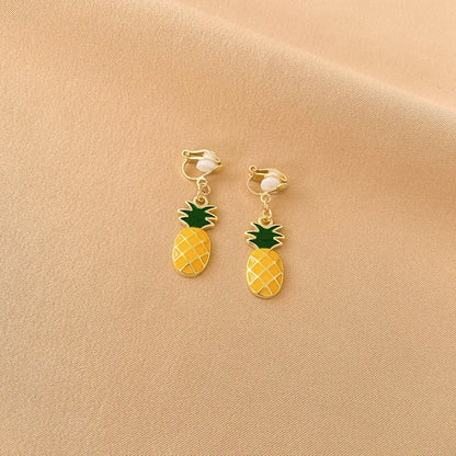 Vintage Personality Ear Clip Without Ear Piercings Advanced Sense Simple Earrings Fashion Temperament Pearl Ear Hanging Girl