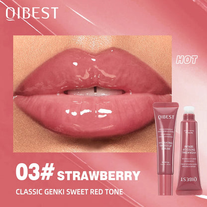 QIBEST Crystal Lip Balm Moisturizing Lip Gloss Oil Jelly Lipgloss Long Lasting Liquid Lipstick Hydrating Tinted Lip Serum Makeup