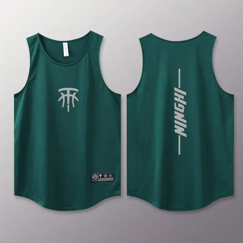Summer men's vest Quick Drying basketball jersey outdoor sports tank tops man Breathable men's sportswear New Sleeveless T shirt