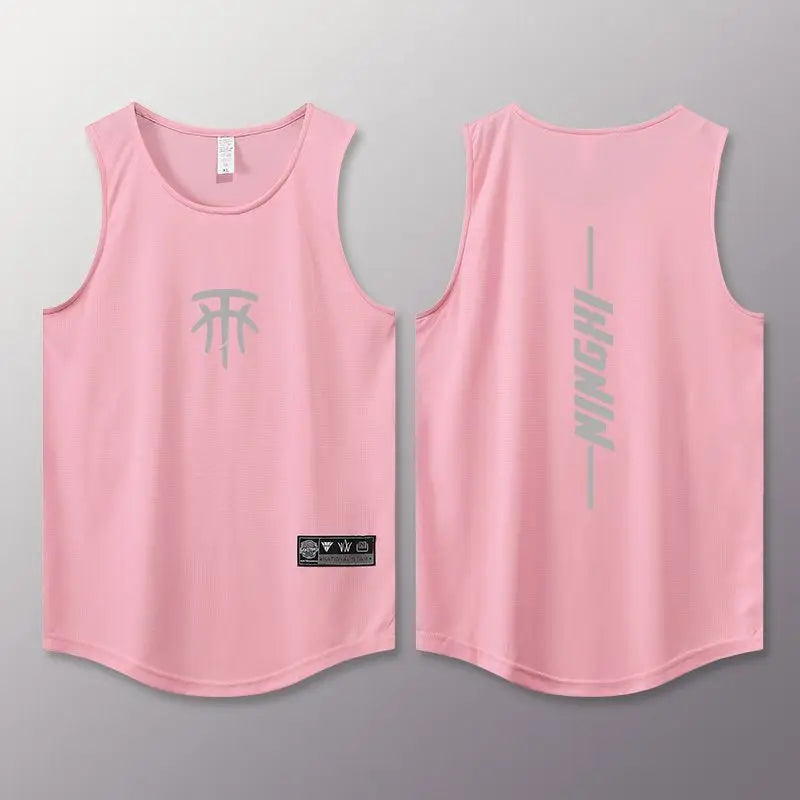 Summer men's vest Quick Drying basketball jersey outdoor sports tank tops man Breathable men's sportswear New Sleeveless T shirt