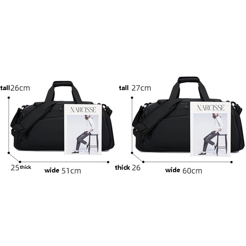 Travel backpack for men duffle bag business travel bag waterproof hand carry multi-functional luggage bag